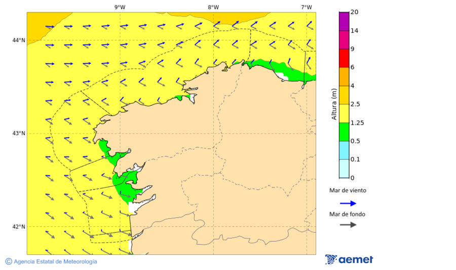 Kostaldeetako irudia larunbata, 2025ko azaroak 22, ordua: 13:00