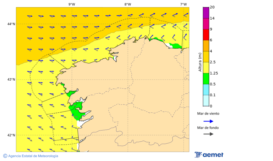 Kostaldeetako irudia larunbata, 2025ko azaroak 22, ordua: 16:00