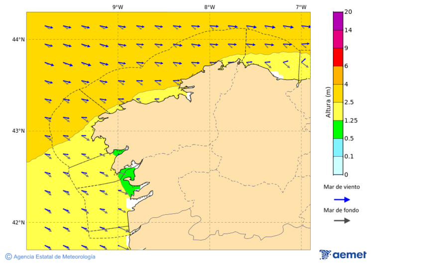 Kostaldeetako irudia larunbata, 2025ko azaroak 22, ordua: 22:00