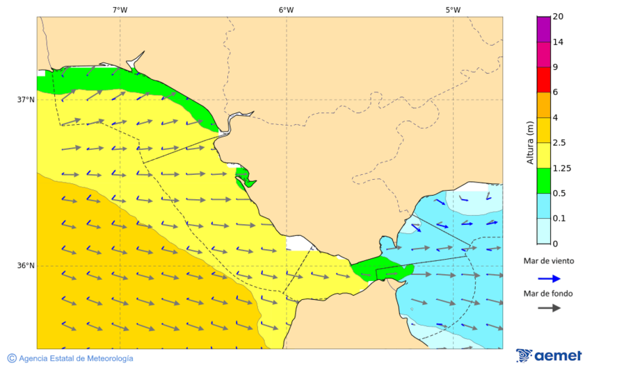 Imaxe de Zonas Costeiras mrcores, 10 decembro  2025 07:00
