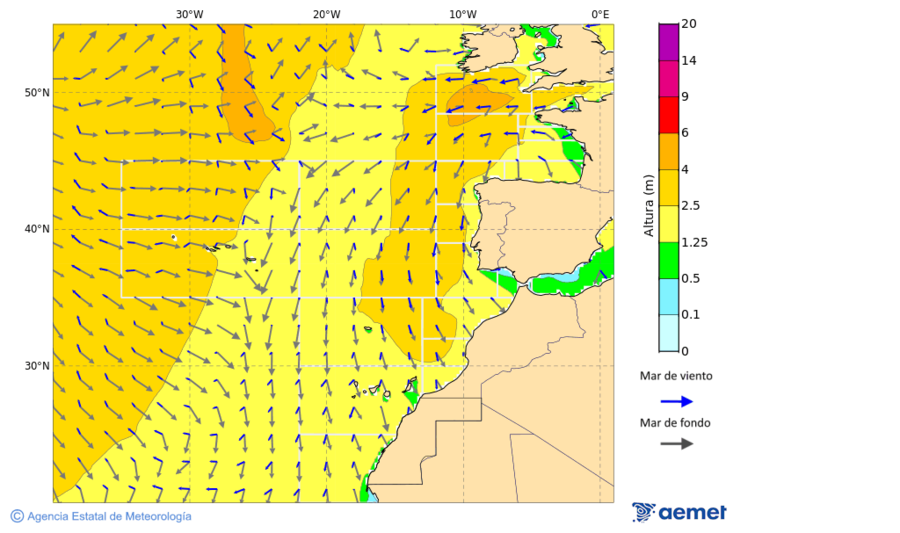 Oc�ano Atl�ntico al norte de 30� N&nbsp;jueves, 25 diciembre 2025 a las 18:00