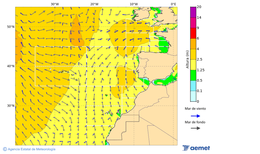 Oc�ano Atl�ntico al norte de 30� N&nbsp;viernes, 26 diciembre 2025 a las 00:00