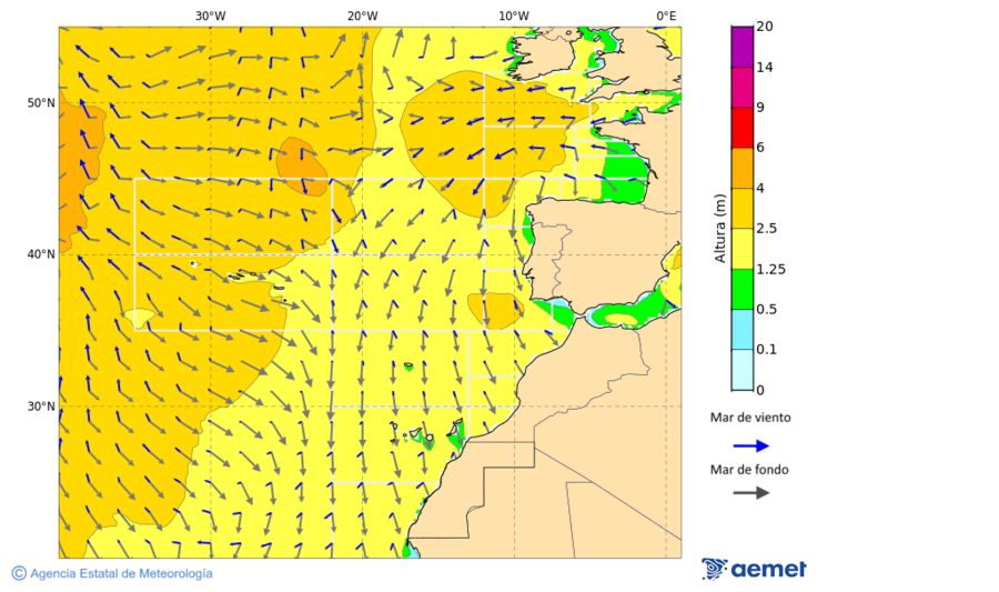 Oc�ano Atl�ntico al norte de 30� N&nbsp;viernes, 26 diciembre 2025 a las 03:00