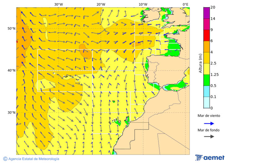 Oc�ano Atl�ntico al norte de 30� N&nbsp;viernes, 26 diciembre 2025 a las 06:00