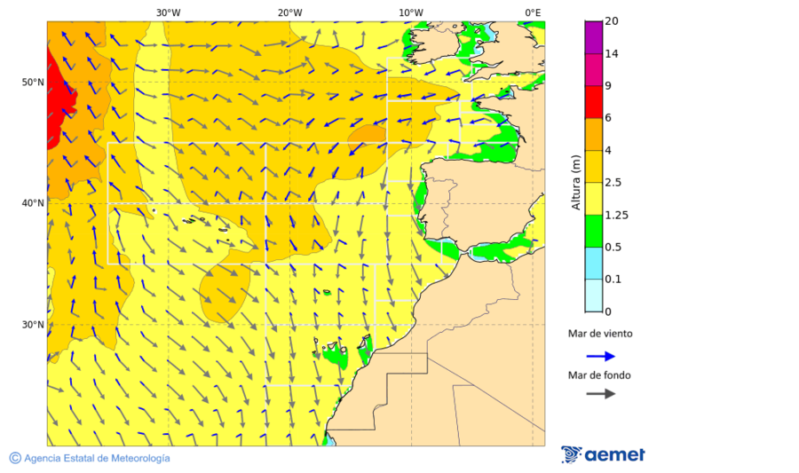 Oc�ano Atl�ntico al norte de 30� N&nbsp;viernes, 26 diciembre 2025 a las 12:00
