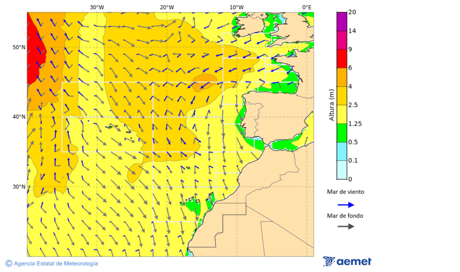 Oc�ano Atl�ntico al norte de 30� N&nbsp;viernes, 26 diciembre 2025 a las 15:00