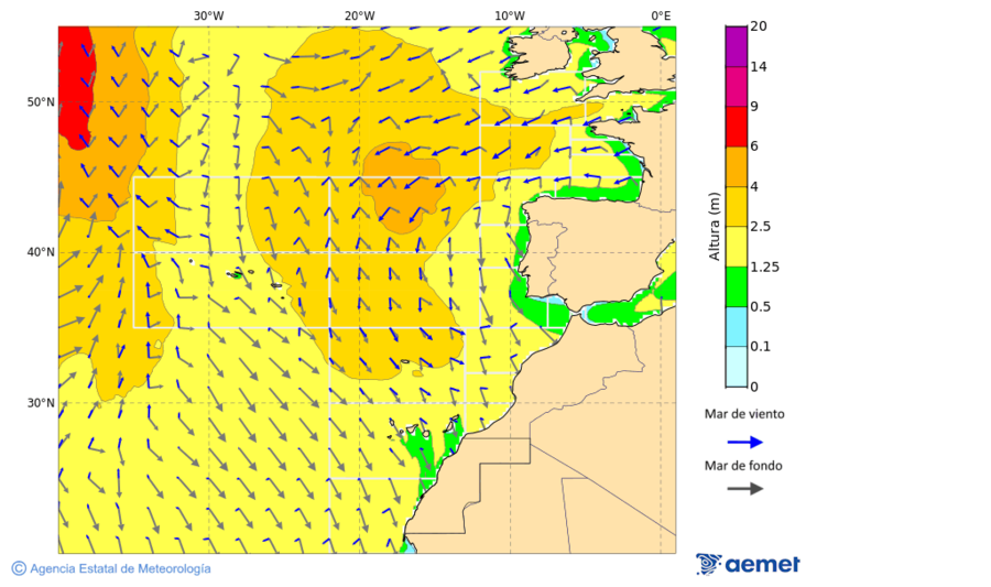 Oc�ano Atl�ntico al norte de 30� N&nbsp;viernes, 26 diciembre 2025 a las 21:00
