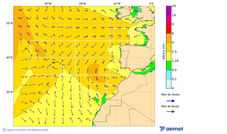 Oc�ano Atl�ntico al norte de 30� N&nbsp;domingo, 28 diciembre 2025 a las 03:00