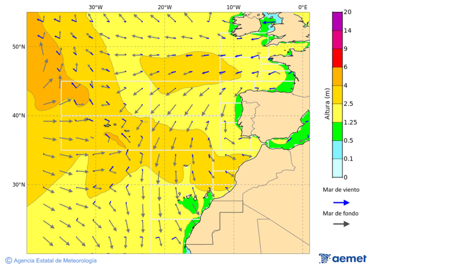 Oc�ano Atl�ntico al norte de 30� N&nbsp;domingo, 28 diciembre 2025 a las 15:00