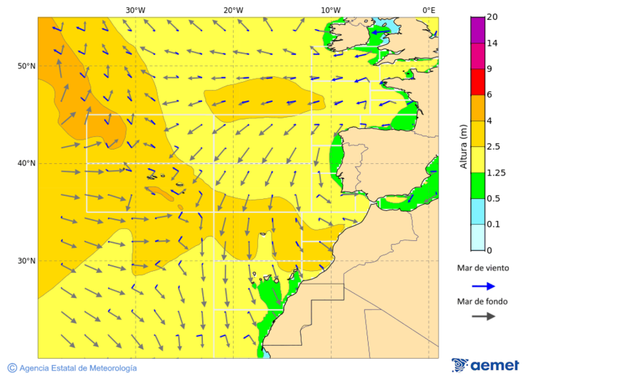Oc�ano Atl�ntico al norte de 30� N&nbsp;domingo, 28 diciembre 2025 a las 18:00