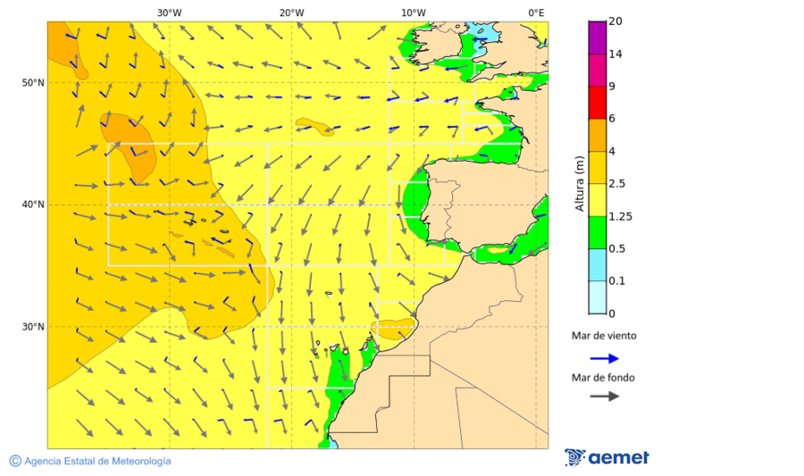 Oc�ano Atl�ntico al norte de 30� N&nbsp;lunes, 29 diciembre 2025 a las 00:00
