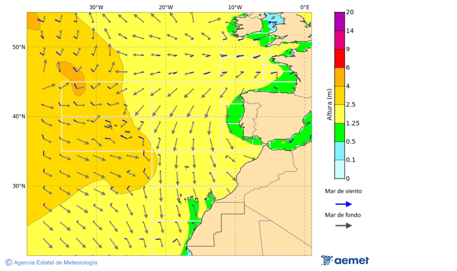 Oc�ano Atl�ntico al norte de 30� N&nbsp;lunes, 29 diciembre 2025 a las 03:00