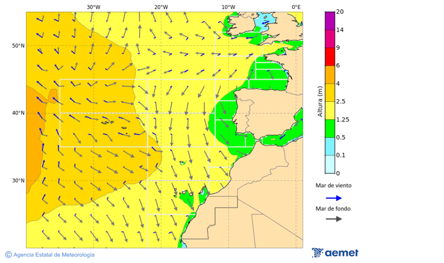 Oc�ano Atl�ntico al norte de 30� N&nbsp;lunes, 29 diciembre 2025 a las 15:00