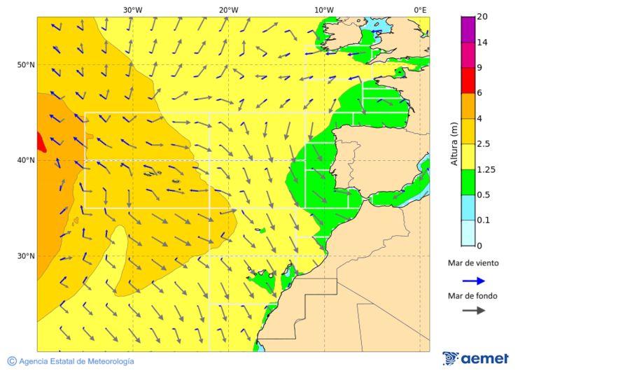 Oc�ano Atl�ntico al norte de 30� N&nbsp;lunes, 29 diciembre 2025 a las 21:00