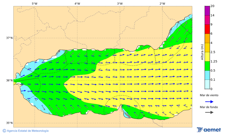 Imatge de zones costaneres&nbsp;dissabte, 17 de gener  2026 22:00