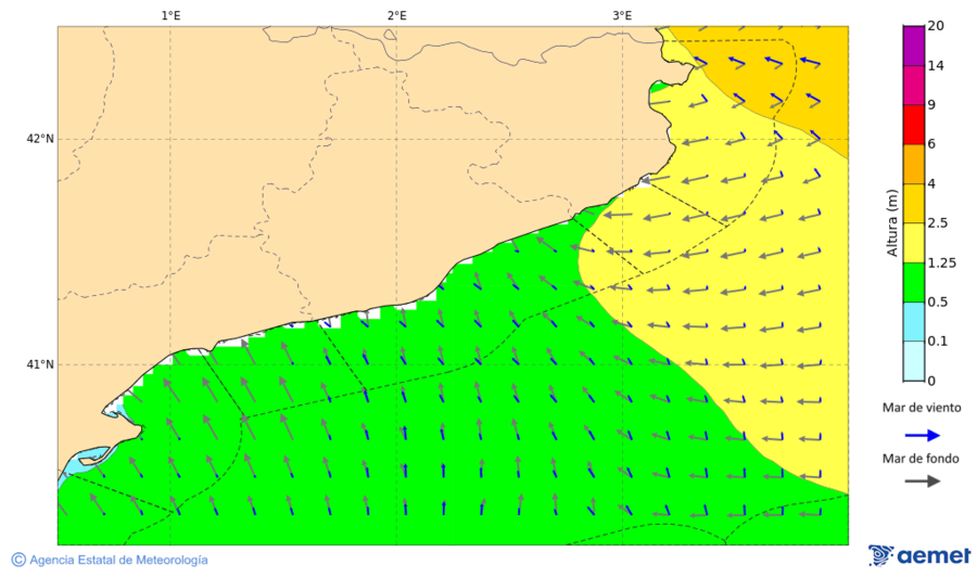 Imatge de zones costaneres&nbsp;dissabte, 17 de gener  2026 22:00