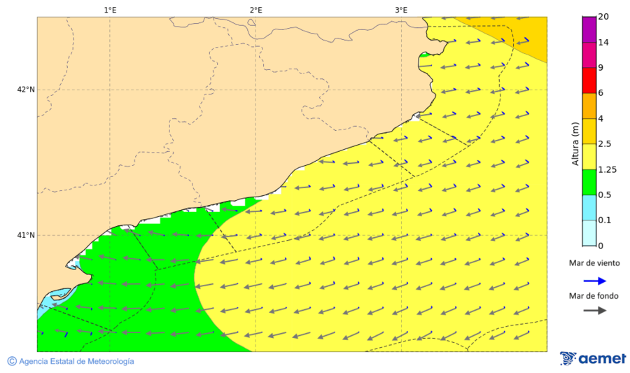 Imatge de zones costaneres&nbsp;diumenge, 18 de gener  2026 07:00