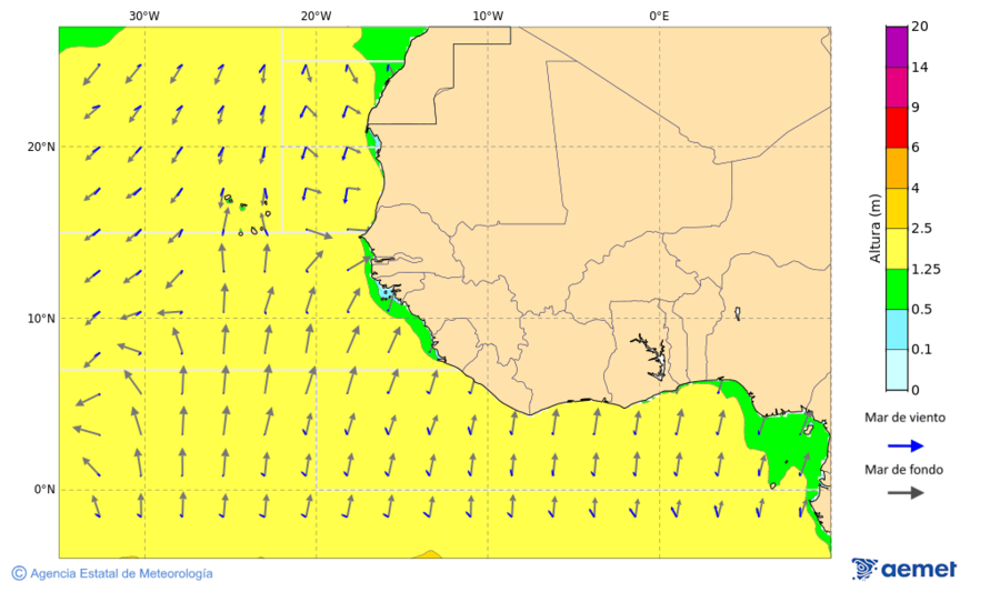 Atl�ntic al sud de 35� N&nbsp;dilluns, 25 de maig  2026 03:00