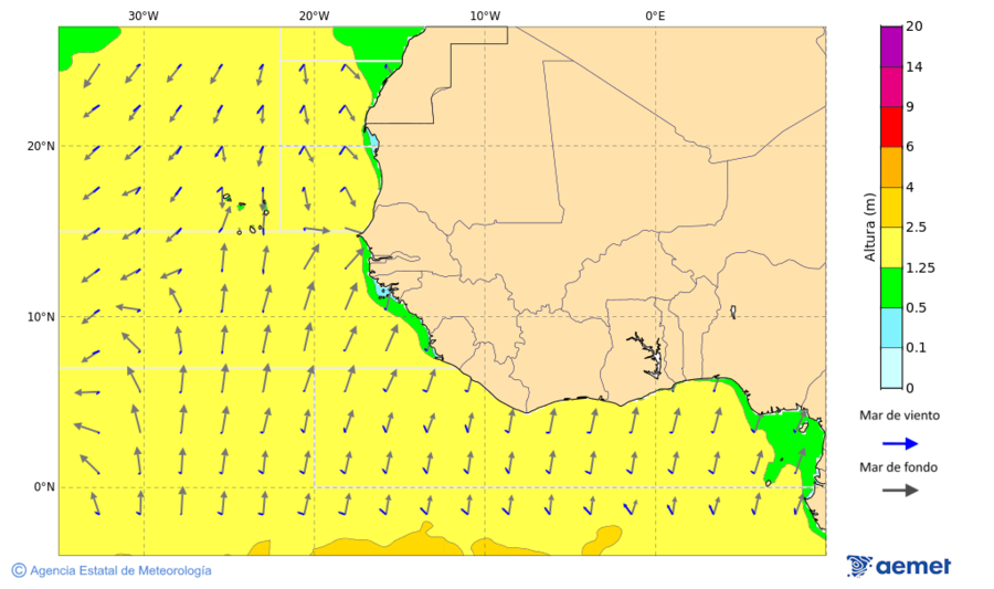 Atl�ntic al sud de 35� N&nbsp;dilluns, 25 de maig  2026 12:00