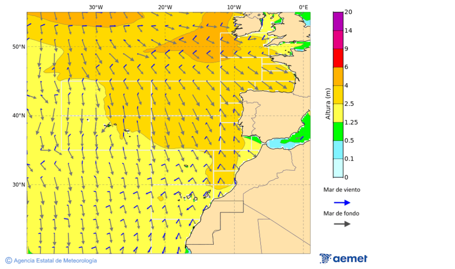 Oc�ano Atl�ntico al norte de 30� N&nbsp;viernes, 02 octubre 2026 a las 00:00