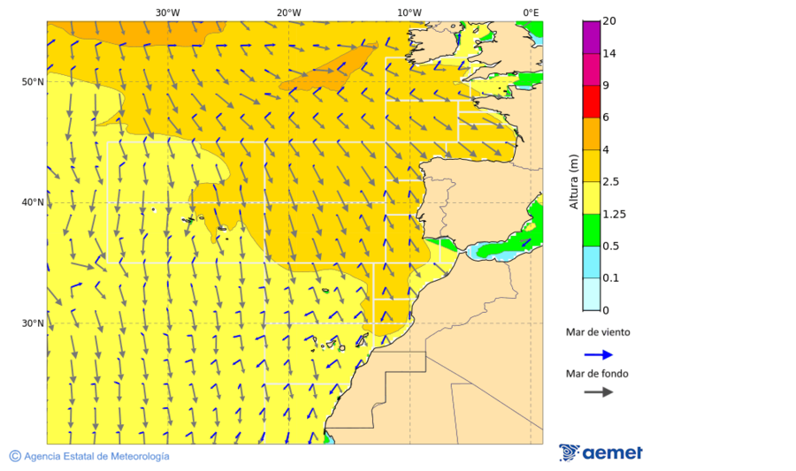 Oc�ano Atl�ntico al norte de 30� N&nbsp;viernes, 02 octubre 2026 a las 03:00