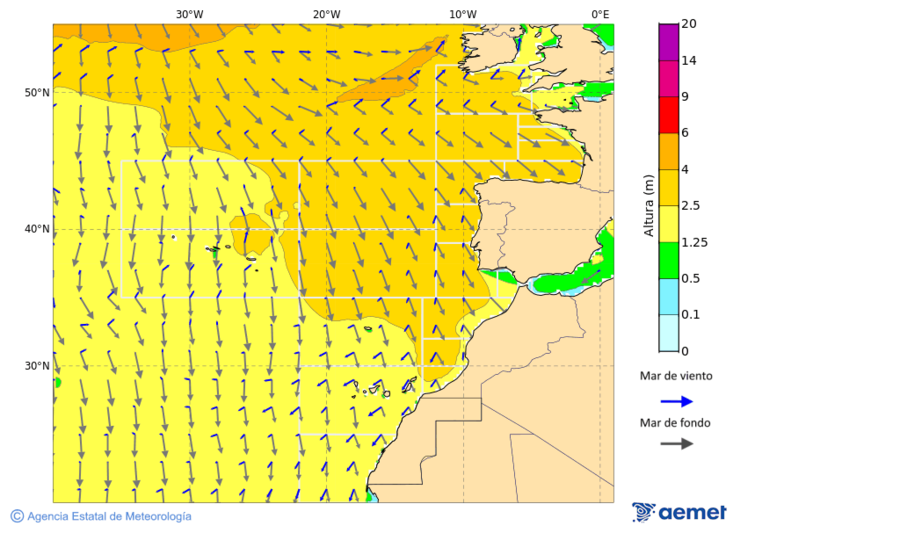 Oc�ano Atl�ntico al norte de 30� N&nbsp;viernes, 02 octubre 2026 a las 06:00