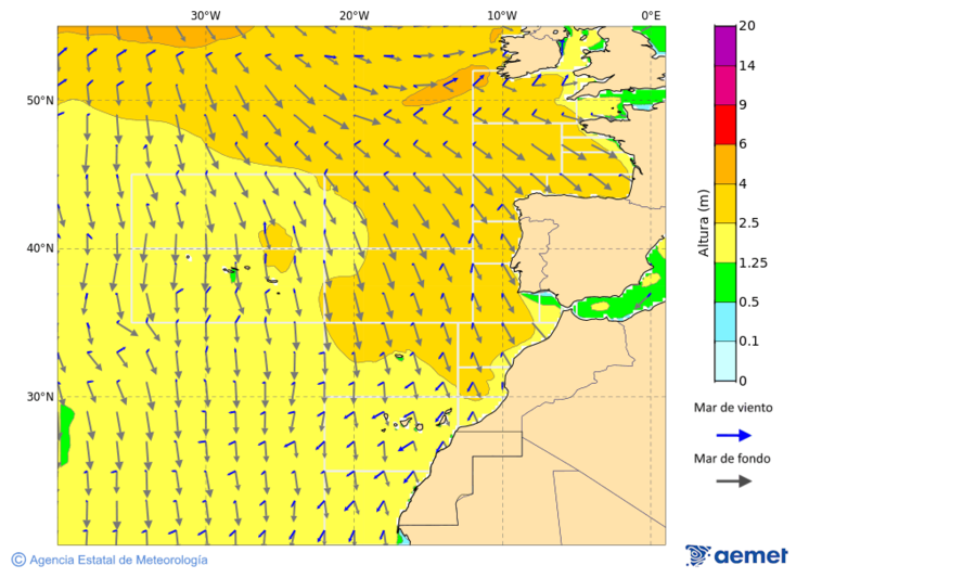 Oc�ano Atl�ntico al norte de 30� N&nbsp;viernes, 02 octubre 2026 a las 09:00