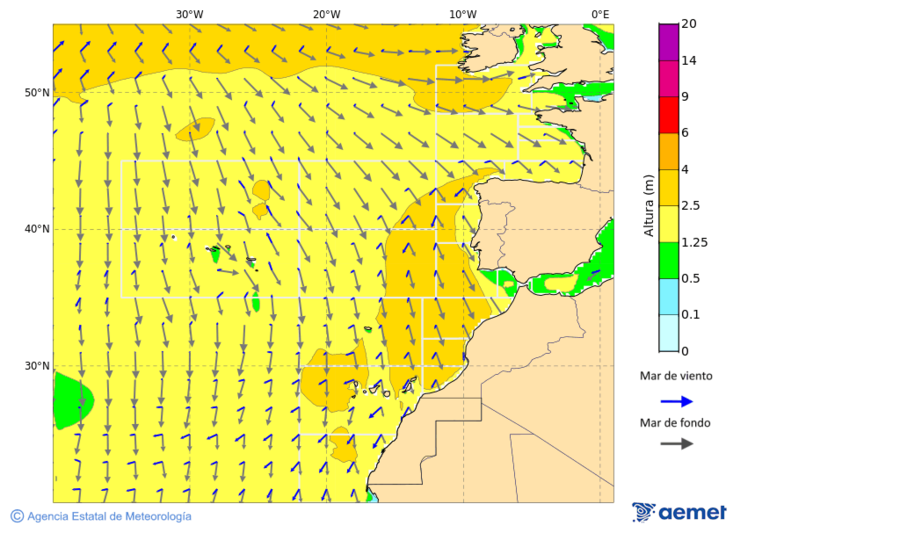 Oc�ano Atl�ntico al norte de 30� N&nbsp;s�bado, 03 octubre 2026 a las 00:00