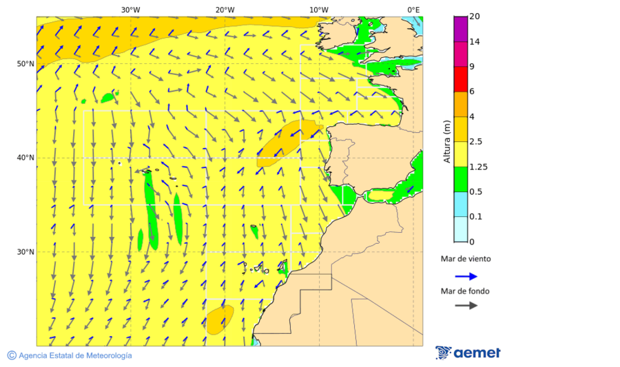 Oc�ano Atl�ntico al norte de 30� N&nbsp;domingo, 04 octubre 2026 a las 03:00