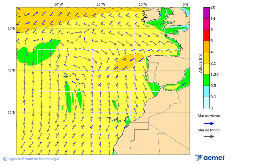 Oc�ano Atl�ntico al norte de 30� N&nbsp;domingo, 04 octubre 2026 a las 09:00