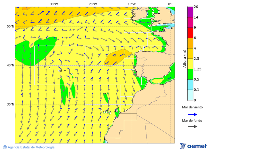 Oc�ano Atl�ntico al norte de 30� N&nbsp;domingo, 04 octubre 2026 a las 12:00