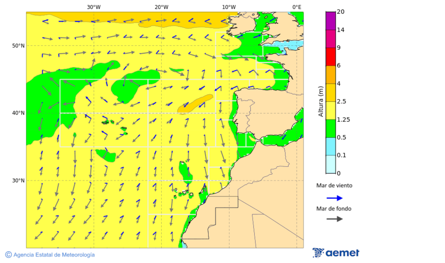 Oc�ano Atl�ntico al norte de 30� N&nbsp;lunes, 05 octubre 2026 a las 03:00