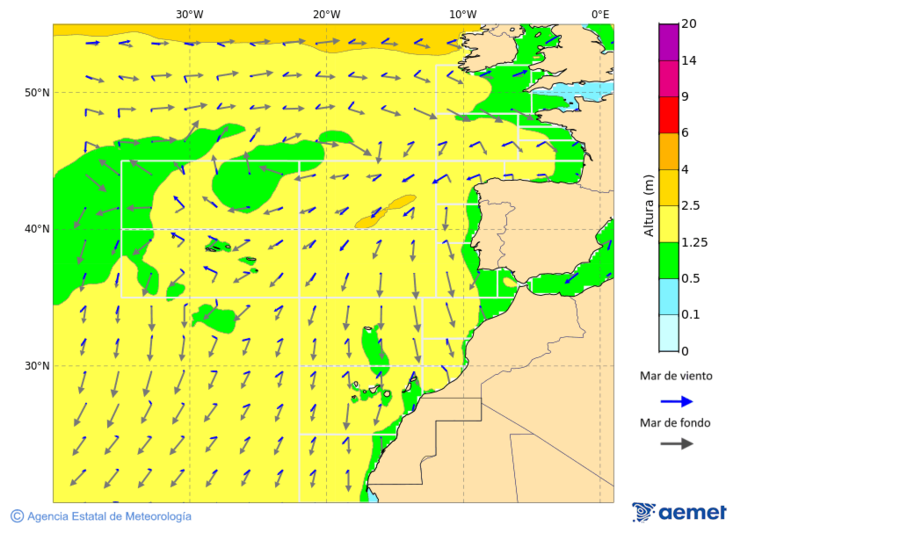Oc�ano Atl�ntico al norte de 30� N&nbsp;lunes, 05 octubre 2026 a las 06:00