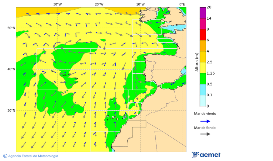 Oc�ano Atl�ntico al norte de 30� N&nbsp;lunes, 05 octubre 2026 a las 21:00
