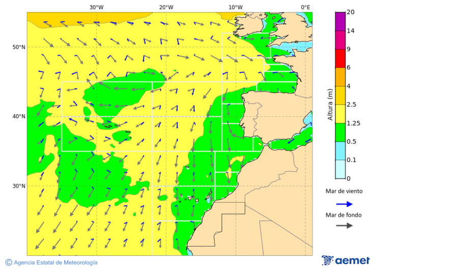 Oc�ano Atl�ntico al norte de 30� N&nbsp;martes, 06 octubre 2026 a las 03:00