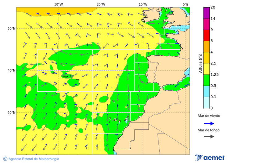 Oc�ano Atl�ntico al norte de 30� N&nbsp;martes, 06 octubre 2026 a las 06:00