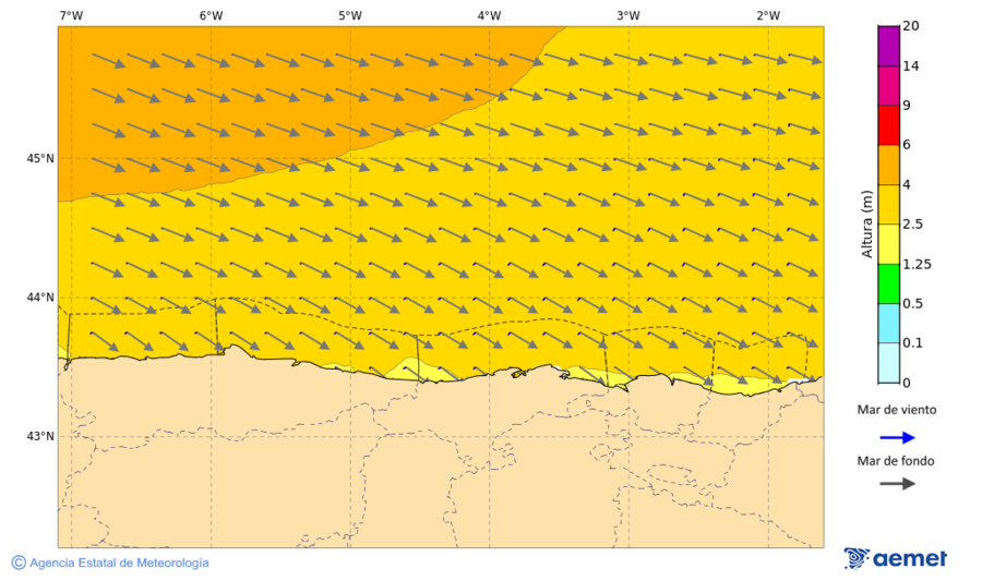 Imagen de Zonas Costeras&nbsp;mi�rcoles, 28 octubre 2026 a las 07:00