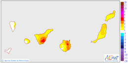 Variaci de les temperatures mximes respecte al dia anterior