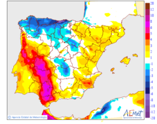 Variation des tempratures maximales par rapport au jour prcdent