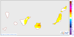 Variacin de las temperaturas mnimas respecto al da anterior