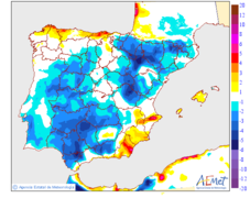 Variacin das temperaturas mximas respecto ao da anterior