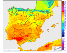 Maximum temperatures