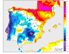 Variaci de les temperatures mximes respecte al dia anterior
