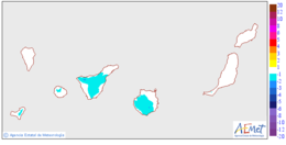 Maximum temperatures variation regarding the day before