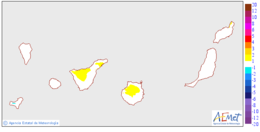 Maximum temperatures variation regarding the day before