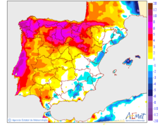 Variacin de las temperaturas mximas respecto al da anterior
