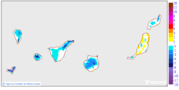 Variacin de las temperaturas mximas respecto al da anterior