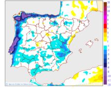 Variacin de las temperaturas mximas respecto al da anterior