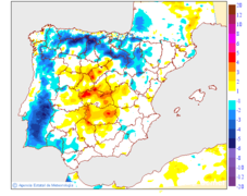 Variaci de les temperatures mnimes respecte al dia anterior