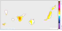 Variacin das temperaturas mximas respecto ao da anterior
